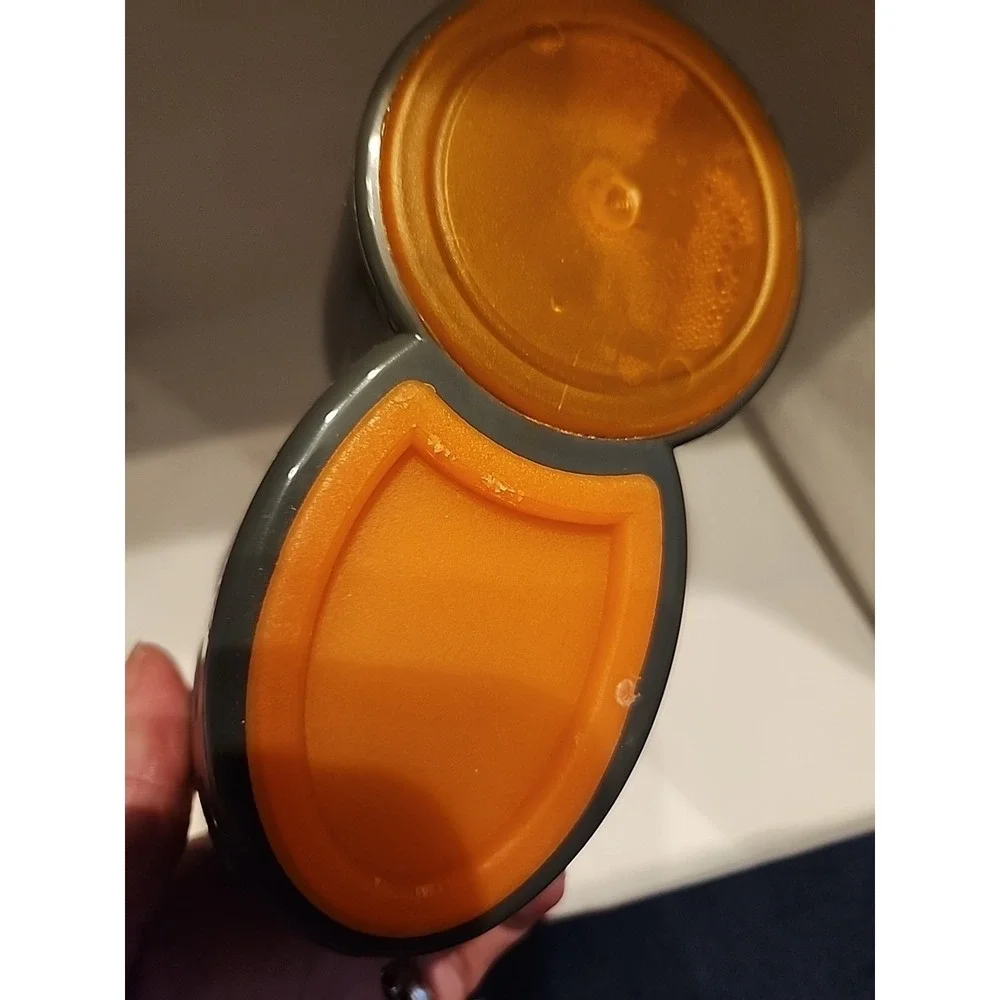 Casabella Clean Soap Dispenser With Sponge Holder Orange And Grey
